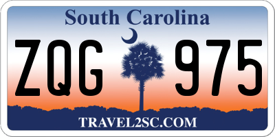 SC license plate ZQG975