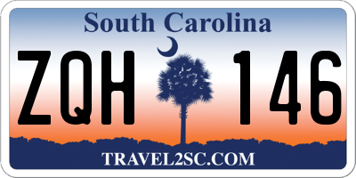 SC license plate ZQH146
