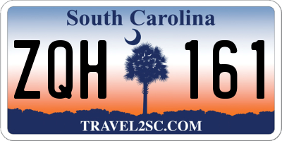 SC license plate ZQH161