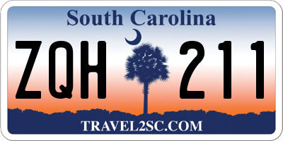 SC license plate ZQH211