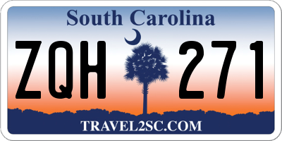 SC license plate ZQH271