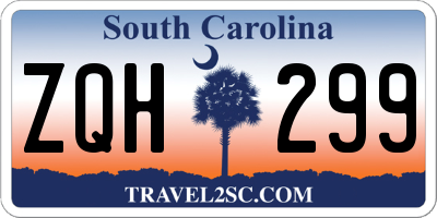 SC license plate ZQH299