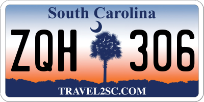 SC license plate ZQH306