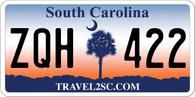 SC license plate ZQH422