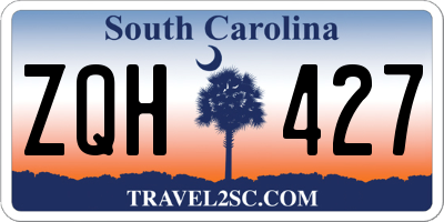 SC license plate ZQH427