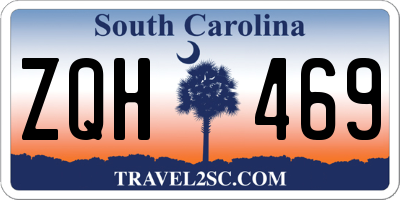 SC license plate ZQH469