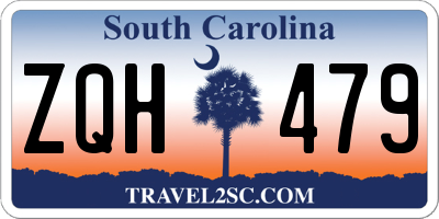 SC license plate ZQH479