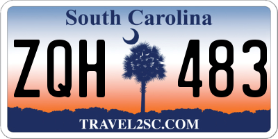 SC license plate ZQH483