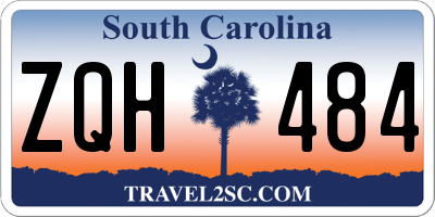 SC license plate ZQH484