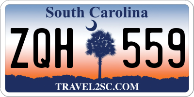 SC license plate ZQH559