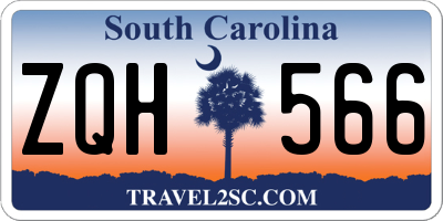 SC license plate ZQH566