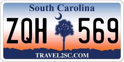 SC license plate ZQH569