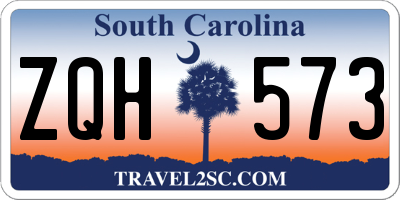 SC license plate ZQH573
