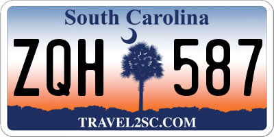 SC license plate ZQH587