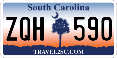 SC license plate ZQH590