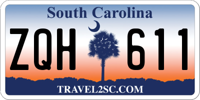 SC license plate ZQH611