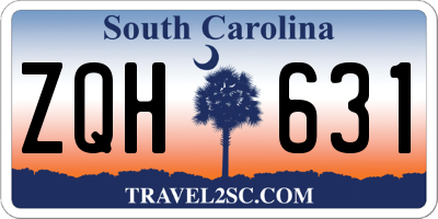SC license plate ZQH631