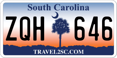 SC license plate ZQH646