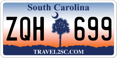 SC license plate ZQH699