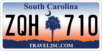 SC license plate ZQH710