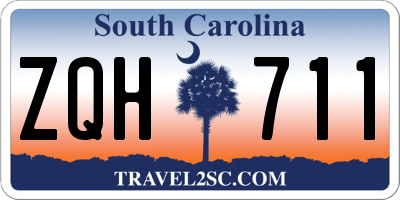 SC license plate ZQH711