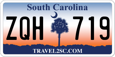 SC license plate ZQH719