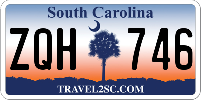 SC license plate ZQH746