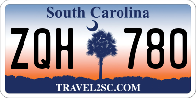 SC license plate ZQH780