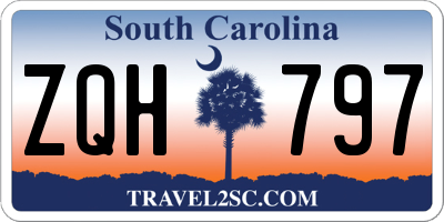SC license plate ZQH797