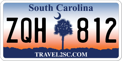 SC license plate ZQH812