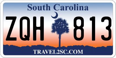 SC license plate ZQH813
