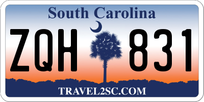 SC license plate ZQH831