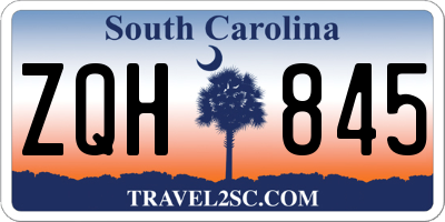 SC license plate ZQH845