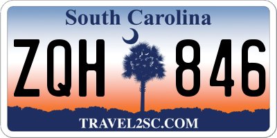 SC license plate ZQH846