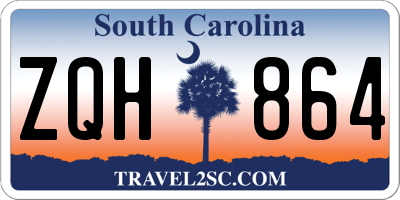 SC license plate ZQH864
