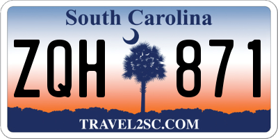 SC license plate ZQH871