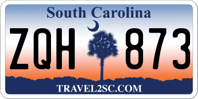 SC license plate ZQH873