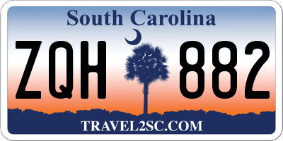 SC license plate ZQH882