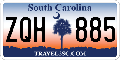 SC license plate ZQH885