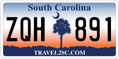 SC license plate ZQH891