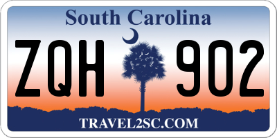 SC license plate ZQH902