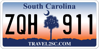 SC license plate ZQH911