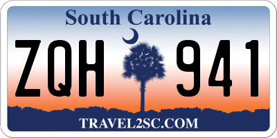 SC license plate ZQH941
