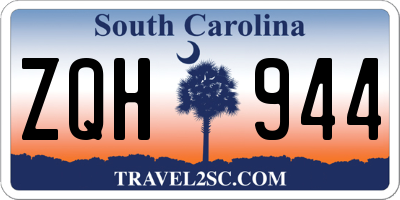 SC license plate ZQH944