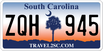 SC license plate ZQH945