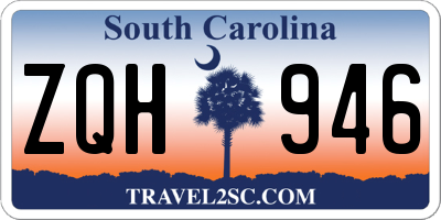 SC license plate ZQH946