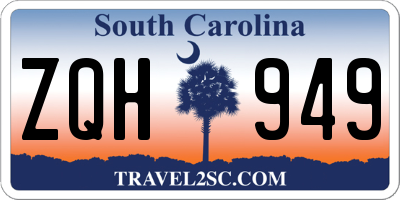 SC license plate ZQH949