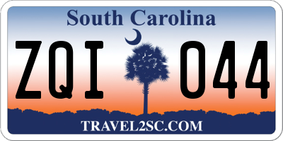 SC license plate ZQI044