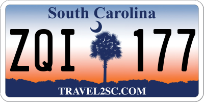 SC license plate ZQI177