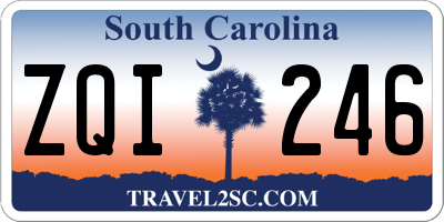 SC license plate ZQI246